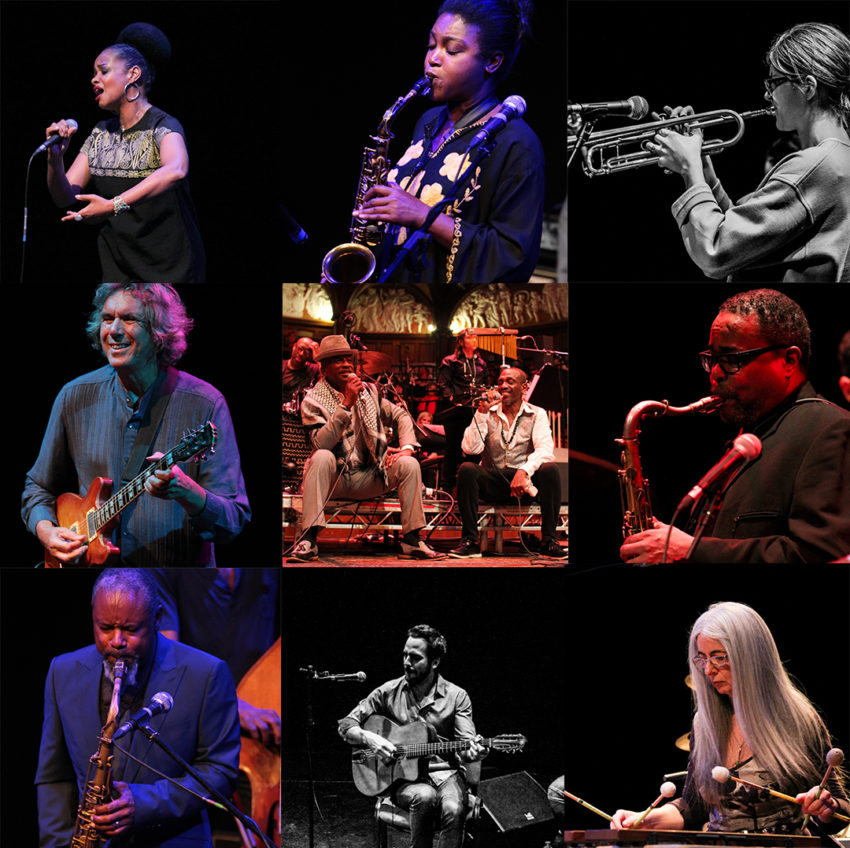 Collage of photos of artists who performed at Hull Jazz Festival in 2018